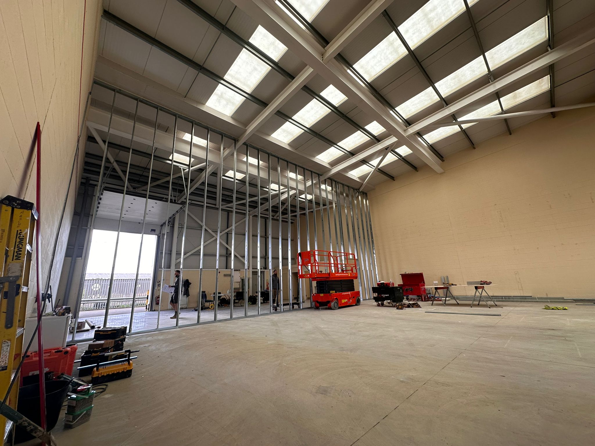 Partition installation and drylining support by Yorkshire Ceilings Ltd