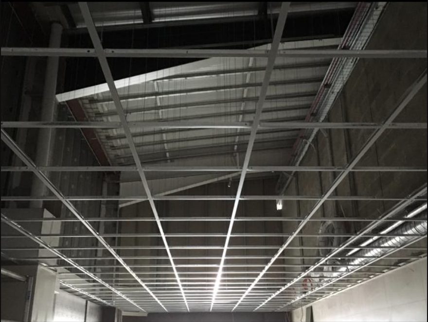 Commercial interior ceiling project by Yorkshire Ceilings Ltd