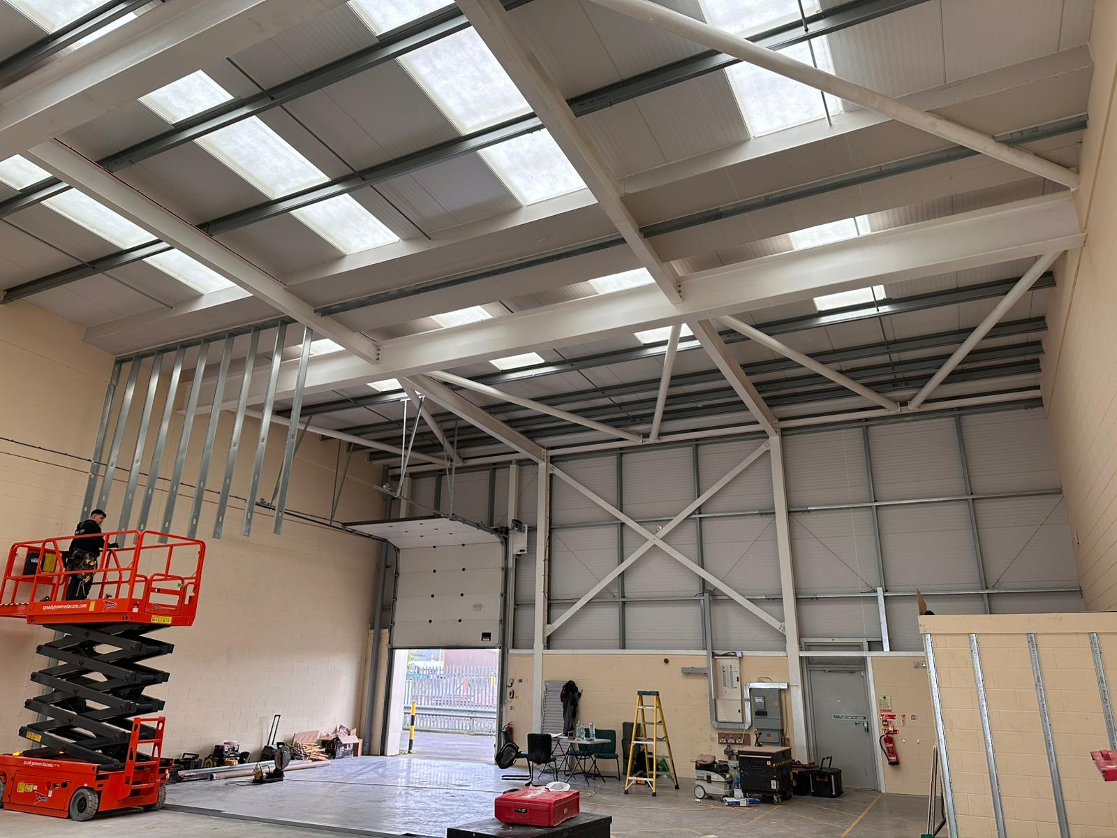 First fix suspended ceiling work by Yorkshire Ceilings Ltd