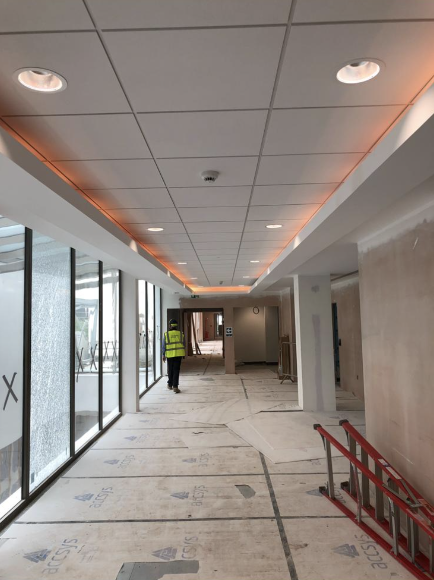 Suspended ceiling first fix grid by Yorkshire Ceilings Ltd
