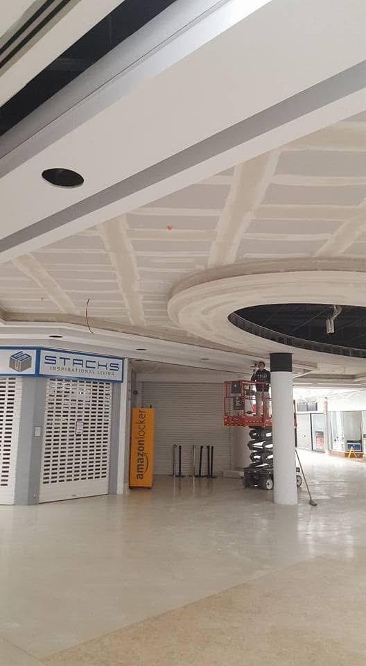 Shop fit-out ceiling project by Yorkshire Ceilings Ltd